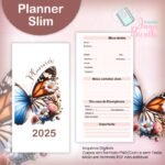 Slim Planner Datado - Coleção Watercolor Flower (Jana Bicalho) - Imagem 2