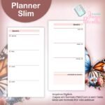 Slim Planner Datado - Coleção Watercolor Flower (Jana Bicalho) - Imagem 5