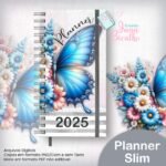 Slim Planner Permanente - Coleção Watercolor Flower (Jana Bicalho)