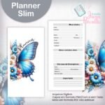 Slim Planner Permanente - Coleção Watercolor Flower (Jana Bicalho) - Imagem 2