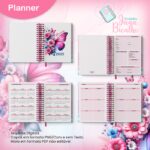 Planner Datado A5 Vertical - Coleção Watercolor Flower (Jana Bicalho) - Imagem 2