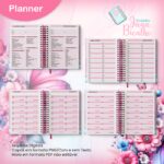 Planner Datado A5 Vertical - Coleção Watercolor Flower (Jana Bicalho) - Imagem 4