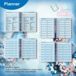 Planner Datado A5 Horizontal - Coleção Watercolor Flower (Jana Bicalho) - Imagem 7