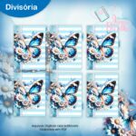 Planner Datado A5 Horizontal - Coleção Watercolor Flower (Jana Bicalho) - Imagem 8