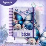 Agenda Permanente 2 DPP- Coleção Watercolor Flower (Jana Bicalho)