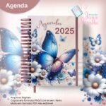 Agenda Permanente CH - Coleção Watercolor Flower (Jana Bicalho)