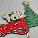 Feliz Natal Árvore - Topo de Bolo