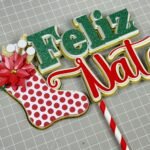 Feliz Natal Botinha - Topo de Bolo