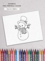 Natal Fofo | Para colorir - Kit Digital (Ni Estudio) - Imagem 4