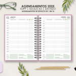 Agendamentos 2025 |1 em 1h + Kit Capas Lavanda (Moldes da Lê)