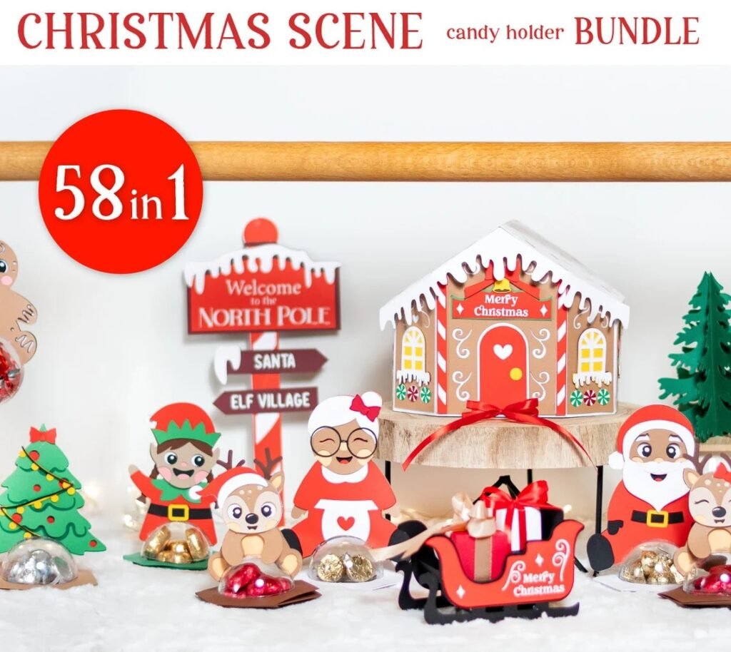 Cenário de Natal - Porta Doces | Caixas | Enfeites - Imagem 1