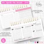 Mini Agenda 14x8 - Não Datada (Encaderna com Amor) - Imagem 3
