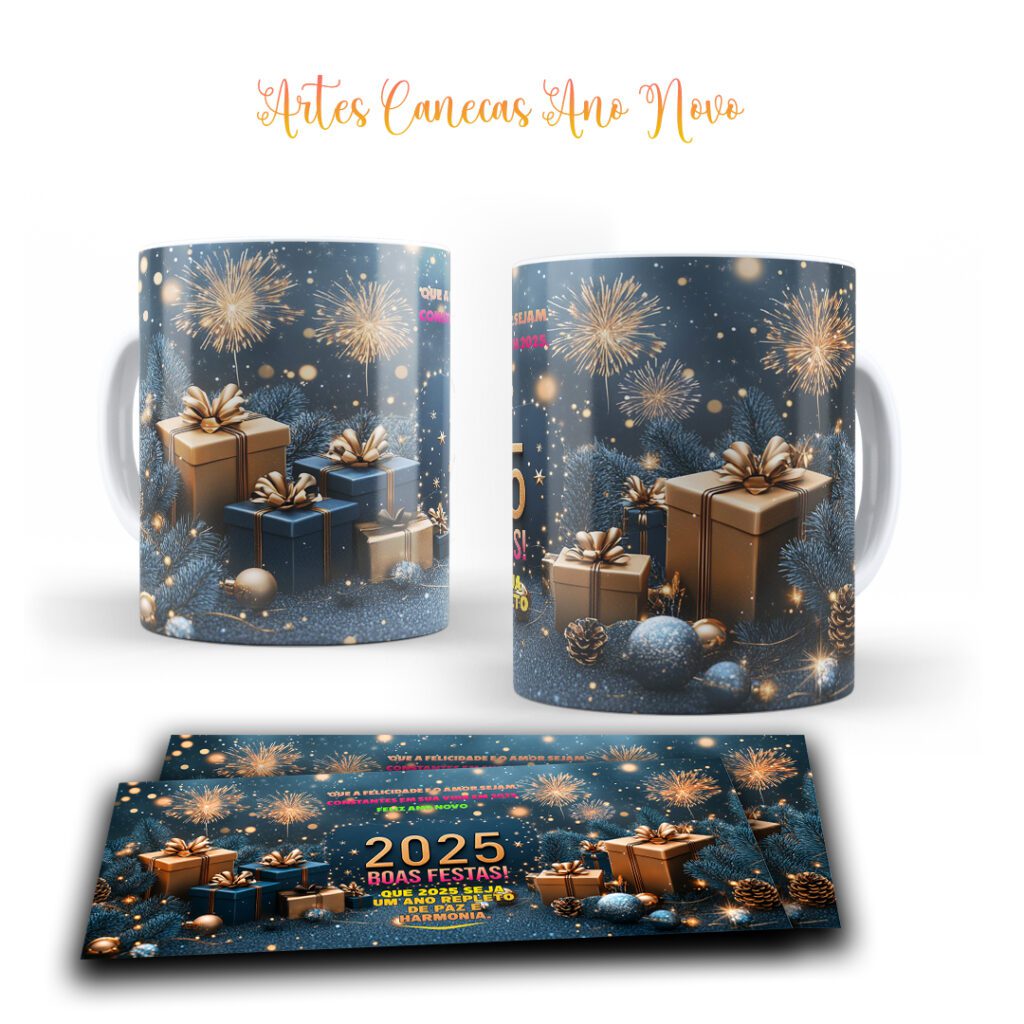 COMBO Ano Novo 2025 - Artes Canecas - Imagem 4