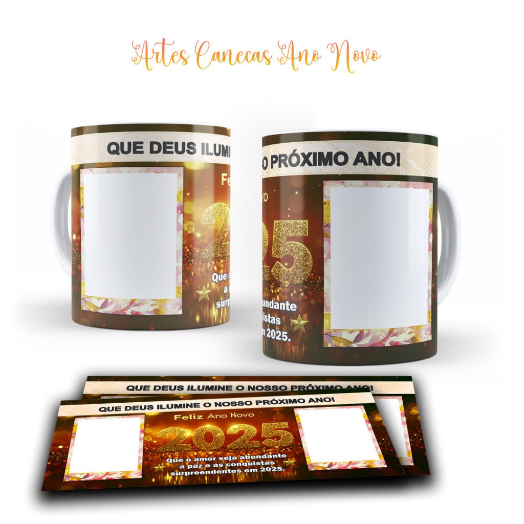 COMBO Ano Novo 2025 - Artes Canecas - Imagem 16