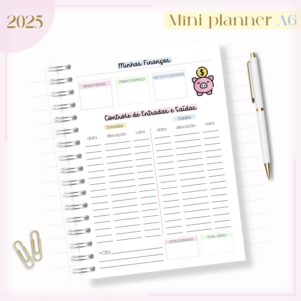 Mini Planner A6 (Lina Criativa) - Imagem 9