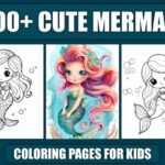 Cute Sereia - 300 Pag. - Livro de Colorir