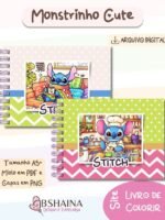 Monstrinhos Cute Stitch v1 - Livro de Colorir (Bia Shaina) - Imagem 2