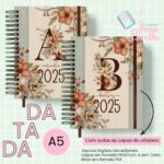 Agenda Datada A5 1DPP - Floral Terrosos (Jana Bicalho)