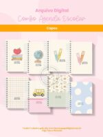 COMBO Agenda Escolar 2025 (Branco Papel) - Imagem 2