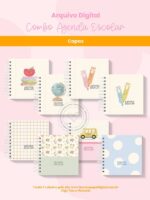 COMBO Agenda Escolar 2025 (Branco Papel) - Imagem 3