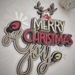 Merry Christmas Rena - Topo de Bolo