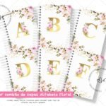 Capas Floral Alfabeto (Encaderna com Amor)