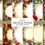 Molduras Clássicas de Natal - Papel Carta