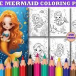 Cute Sereia - 150 Pag. - Livro de Colorir