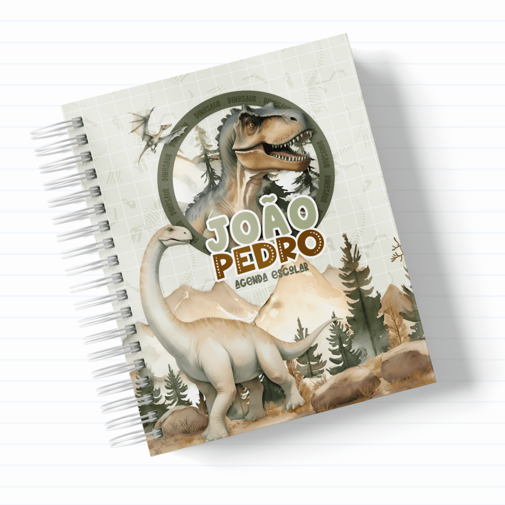 Dinossauro - Kit Escolar 2025 (Papel Amado) - Imagem 1