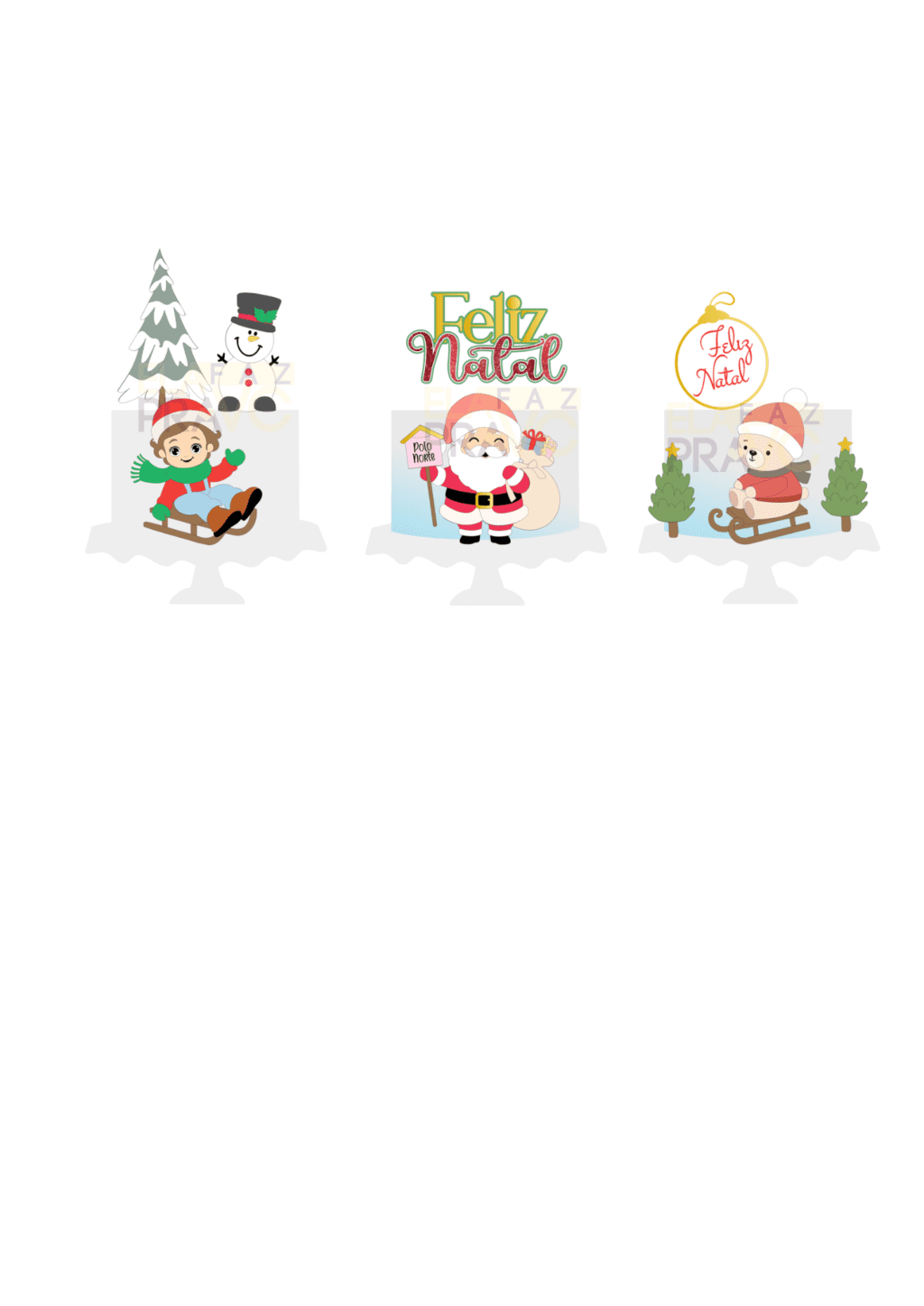 COMBO Natal 2024 - Topos de Bolo - Imagem 2