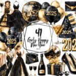 Feminino New Year 2025 - Kit Digital