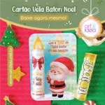 Cartão Vela Baton Noel Natal (Art Ideia)