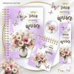 Kit Floral - Encadernação (Crys Arts) - Imagem 4