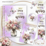 Kit Floral - Encadernação (Crys Arts) - Imagem 3