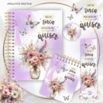 Kit Floral - Encadernação (Crys Arts) - Imagem 2