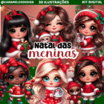 Natal Meninas - Kit Digital