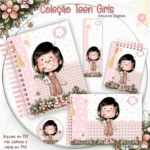 Kit Teen Girls - Encadernação (Crys Arts)