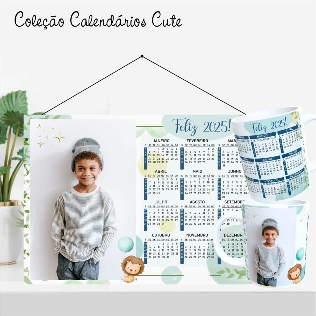 Calendários A4 2025 - Coleção Cute - Imagem 4