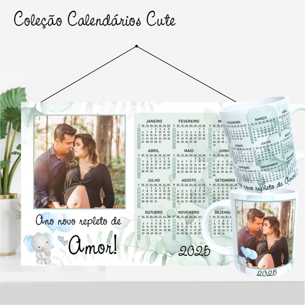 Calendários A4 2025 - Coleção Cute - Imagem 3