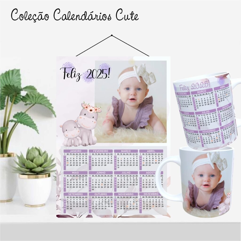 Calendários A4 2025 - Coleção Cute - Imagem 16