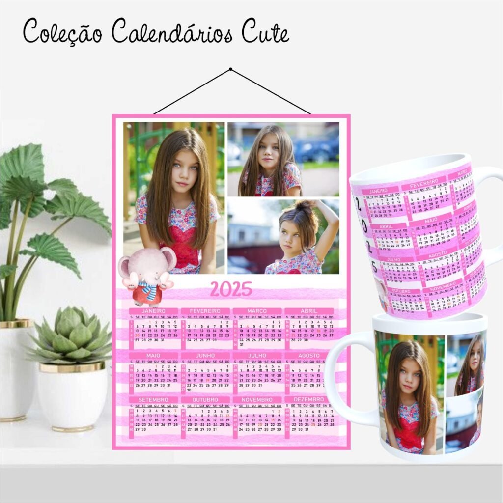 Calendários A4 2025 - Coleção Cute - Imagem 14