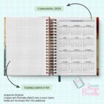 Agendas Datada A5 2025 - Masculina Retro Grunge (Jana Bicalho) - Imagem 3