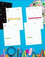 COMBO 13 Capas e 4 Miolos Agenda Escolar Permanente e Datada 2025 (Bicho Papel) - Imagem 4