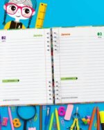 COMBO 13 Capas e 4 Miolos Agenda Escolar Permanente e Datada 2025 (Bicho Papel) - Imagem 6