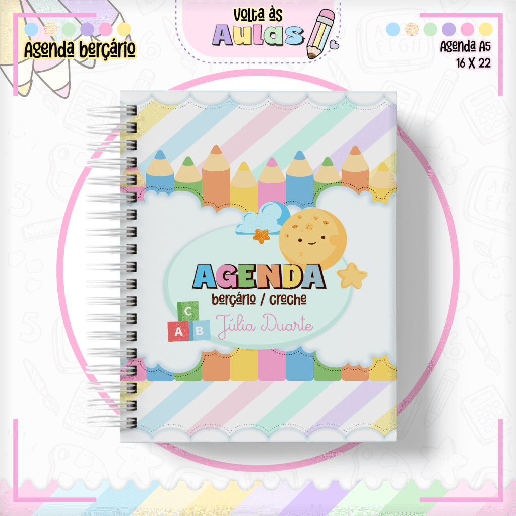 Agenda Berçario Escolar (Lina) - Imagem 1