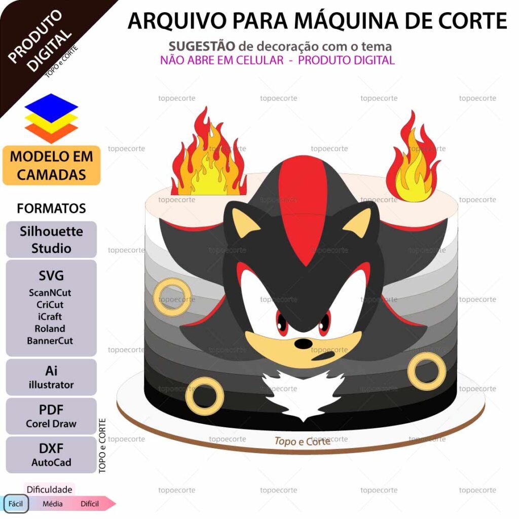 Shadow - Topo de Bolo - Imagem 1