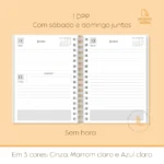 Miolo de Agenda neutra datada – 1DPP SÁB E DOM JUNTOS (Sara Estudio) - Imagem 2