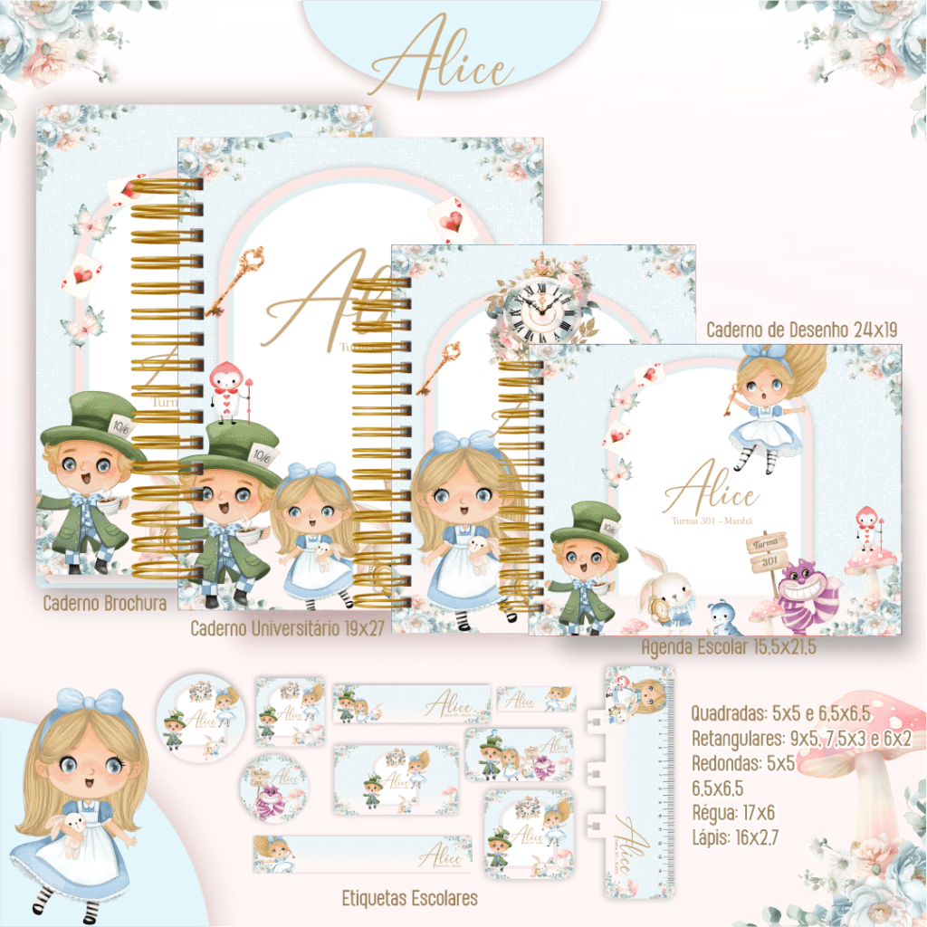 Alice - Kit Escolar 2025 (Pamella Vieira) - Imagem 1