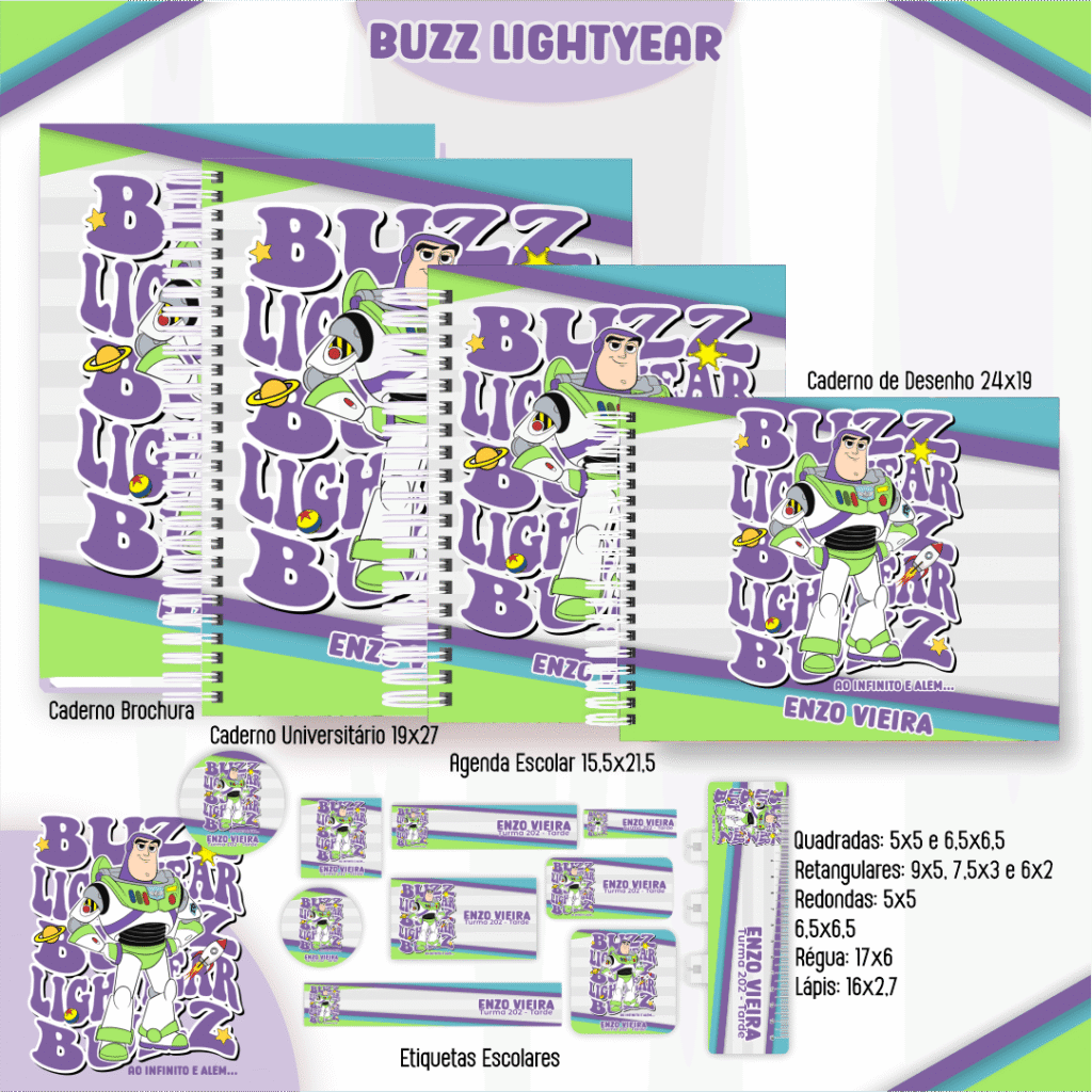 Buzz Lightyear - Kit Escolar 2025 (Pamella Vieira) - Imagem 1