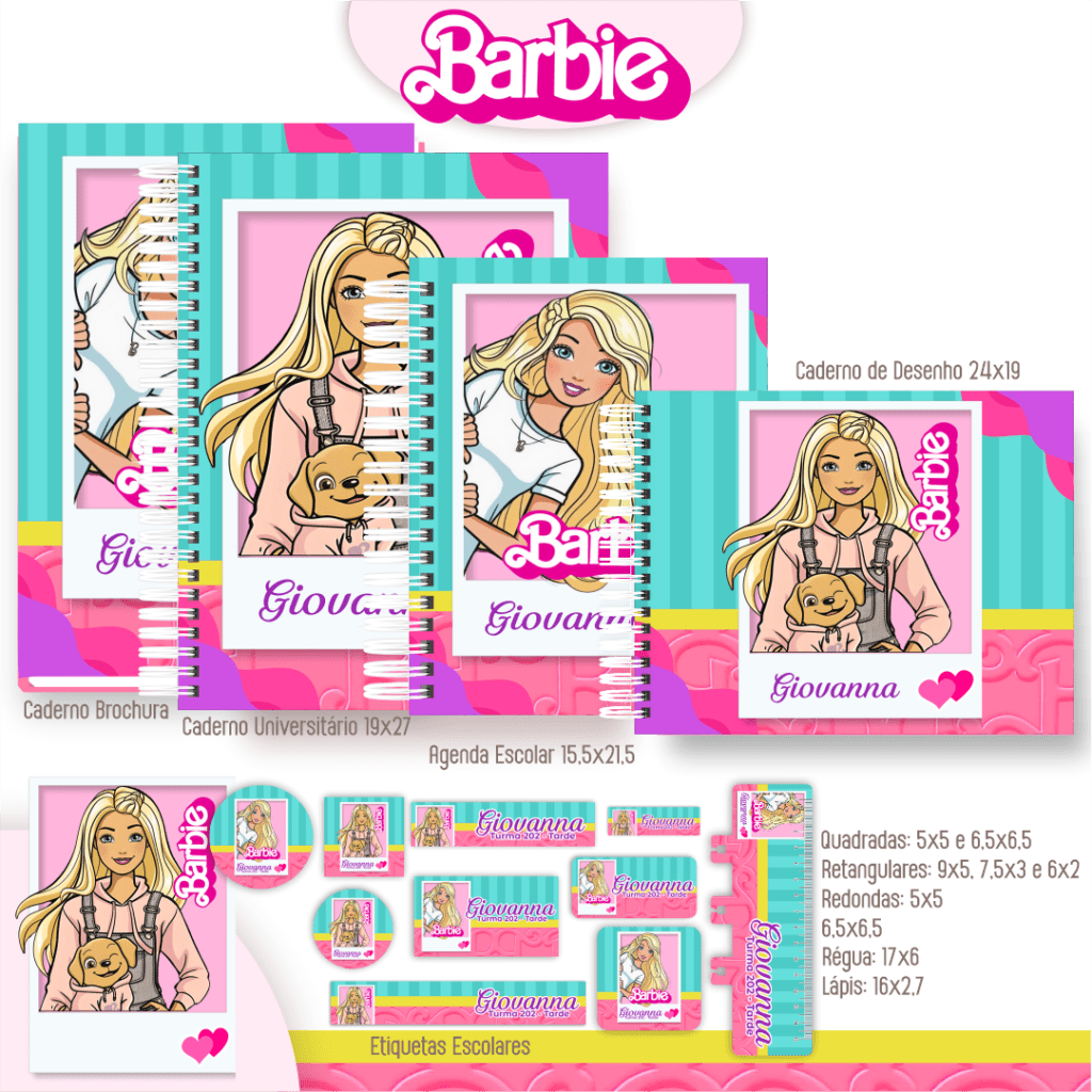 Barbie - Kit Escolar 2025 (Pamella Vieira) - Imagem 1